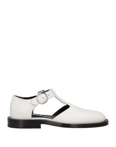 Jil Sander Woman Ballet Flats White Size 7.5 Calfskin