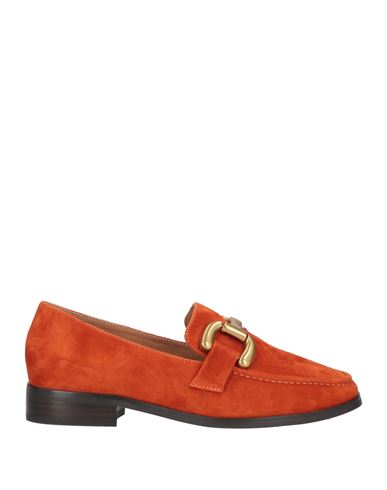 Bibi Lou Woman Loafers Orange Size 9 Soft Leather