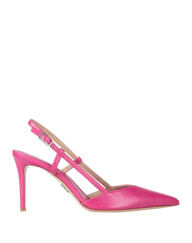 Sergio Levantesi Woman Pumps Magenta Size 7.5 Leather In Multi