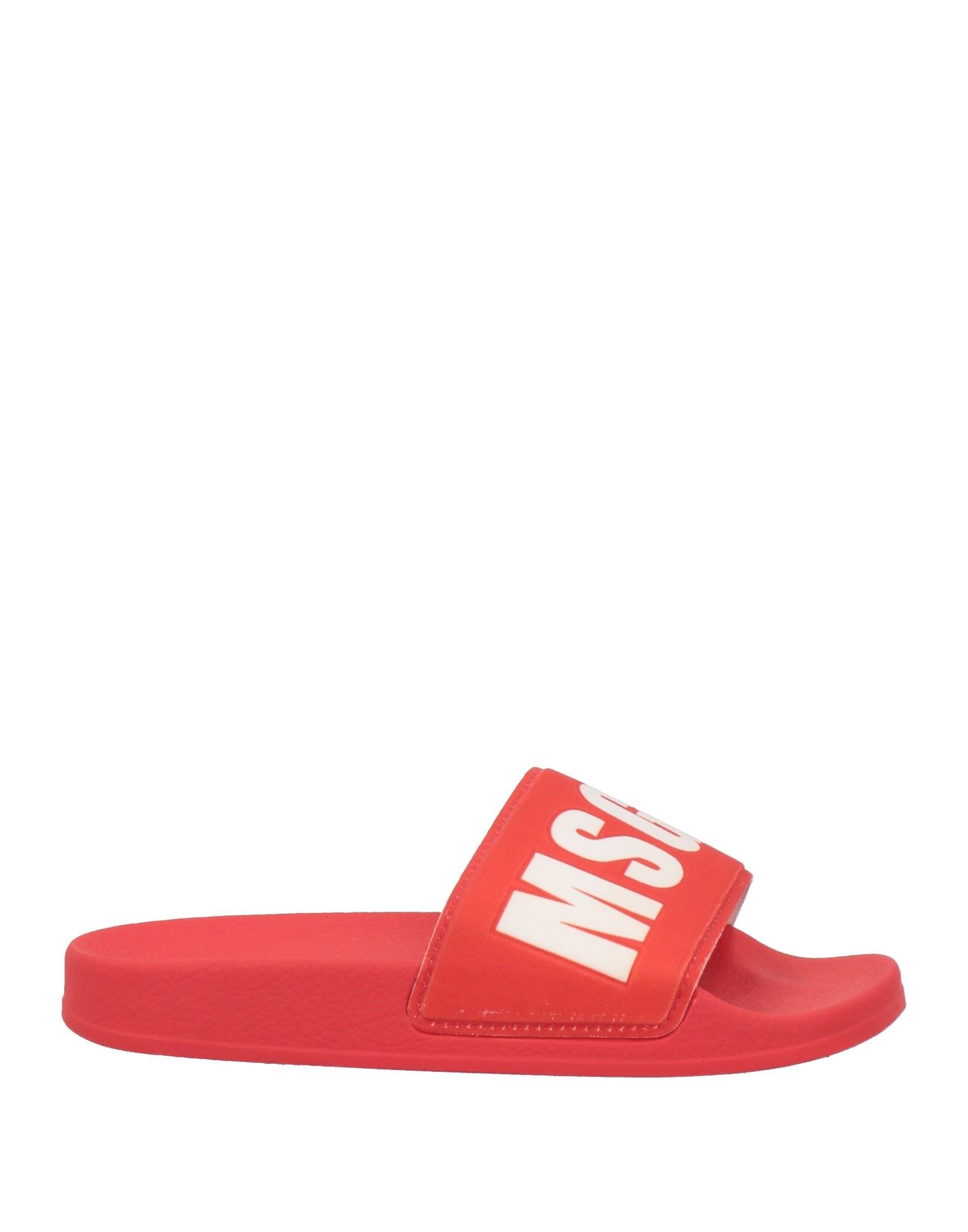 Msgm Sandals In Tomato Red
