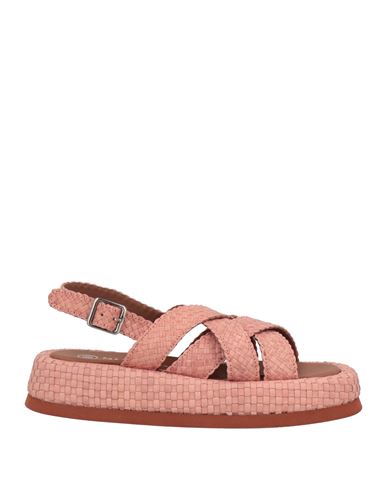 Pas De Rouge Woman Sandals Pastel Pink Size 11 Soft Leather