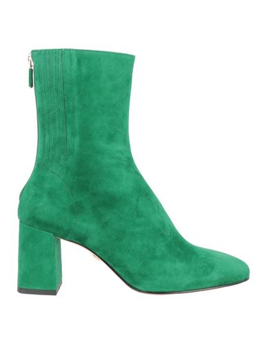 Lola Cruz Woman Ankle Boots Green Size 9 Soft Leather