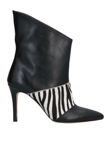 Divine Follie Woman Ankle Boots Black Size 10 Soft Leather