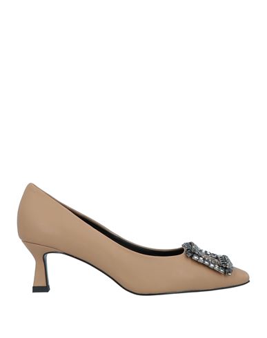 Bibi Lou Woman Pumps Sand Size 10 Soft Leather In Beige