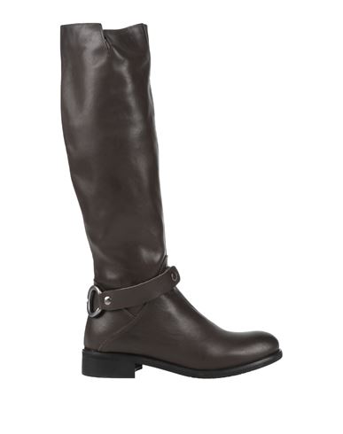 Divine Follie Woman Knee Boots Dark Brown Size 10 Soft Leather