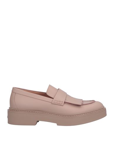 Santoni Woman Loafers Pastel Pink Size 6 Soft Leather