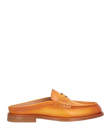 Santoni Woman Mules & Clogs Tan Size 7.5 Soft Leather In Orange