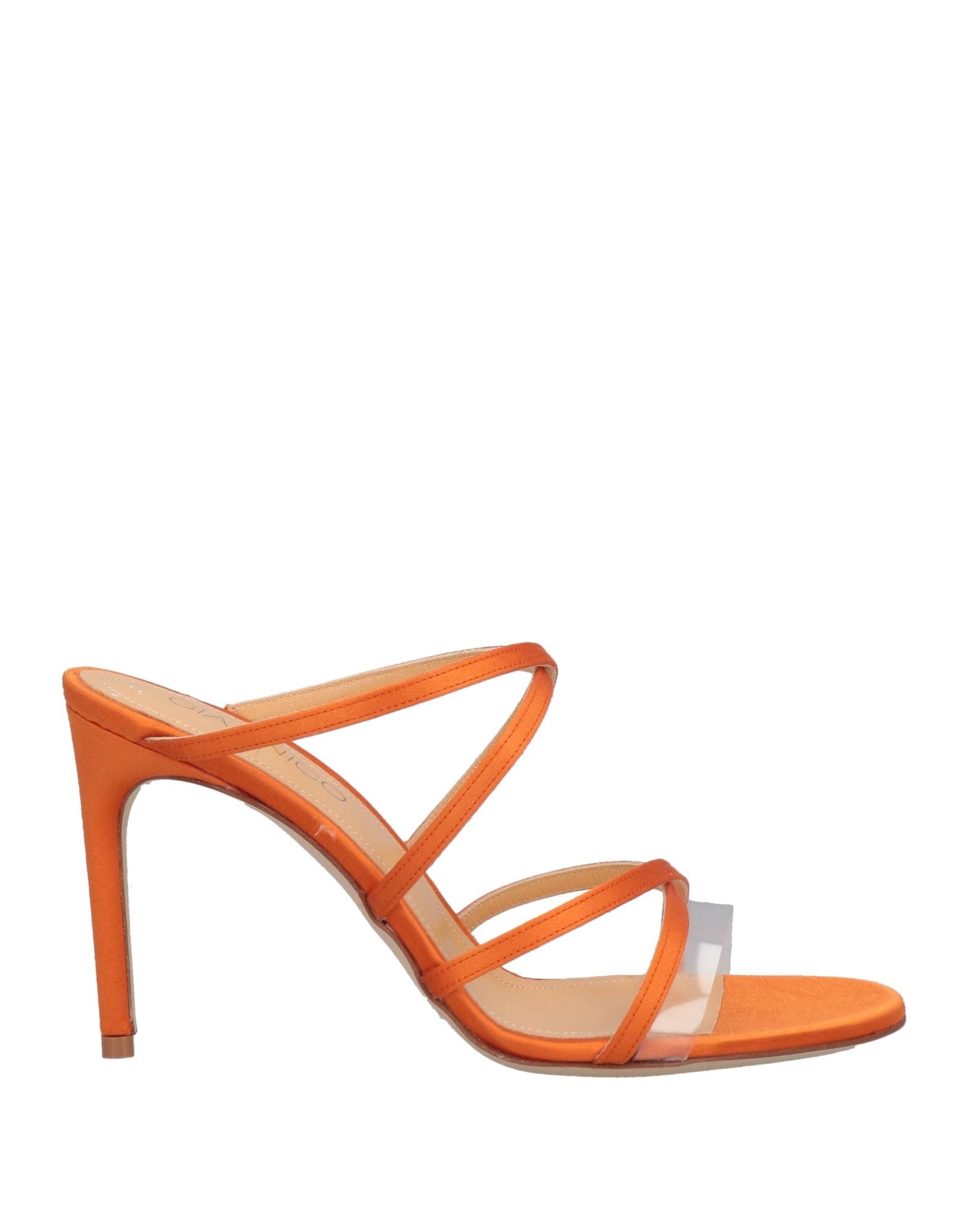 Giannico Sandals In Orange