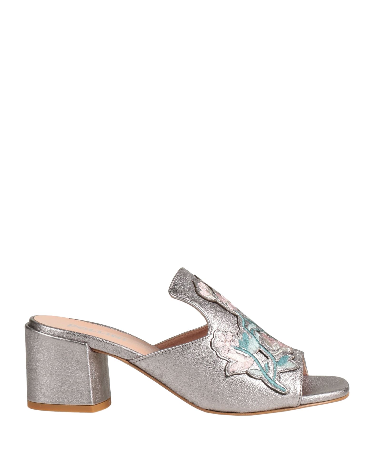 Pollini Sandals In Silver