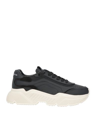 Dolce & Gabbana Man Sneakers Black Size 7 Calfskin, Polyamide