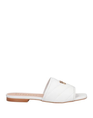 Shop Pinko Woman Sandals White Size 7 Leather