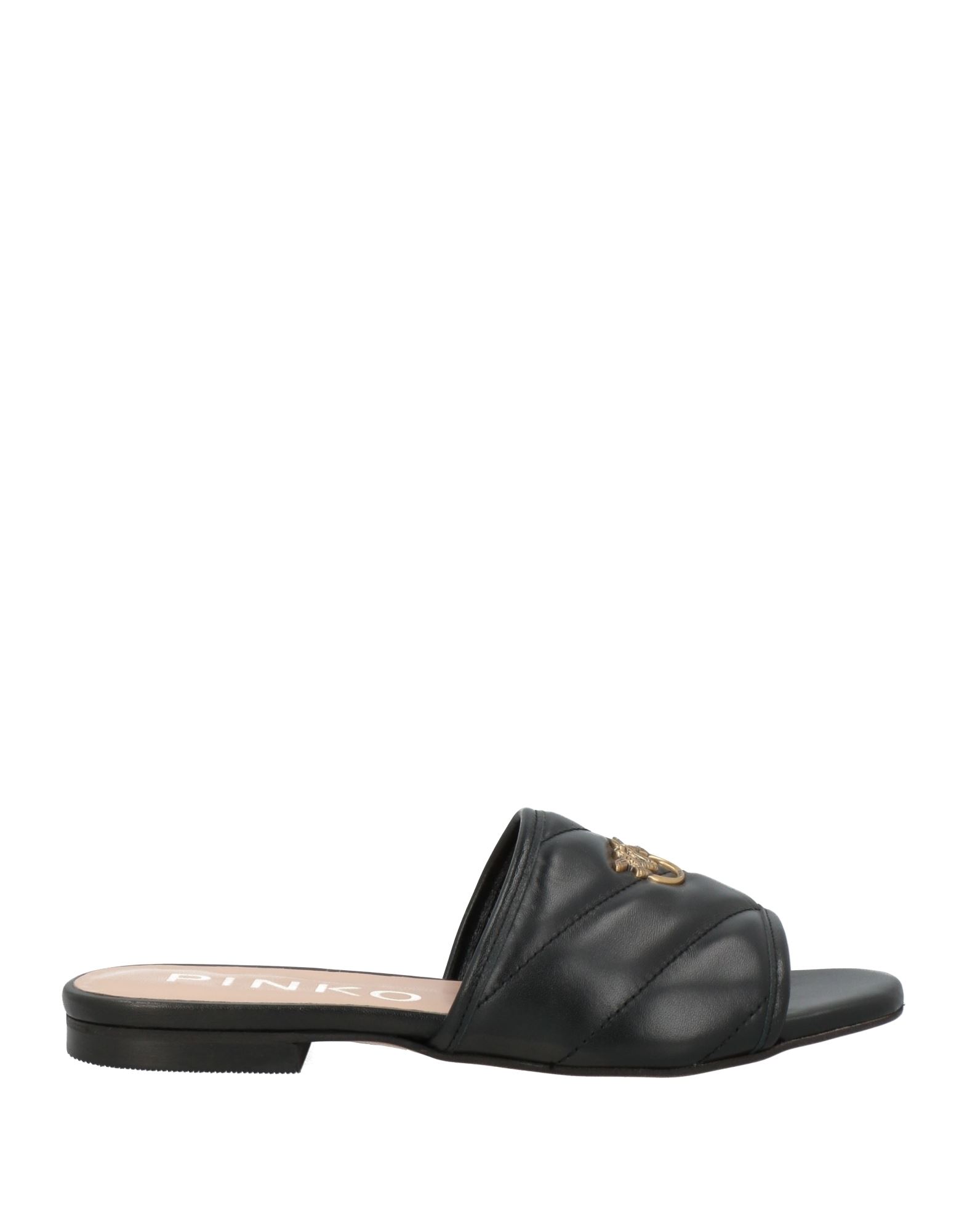Shop Pinko Woman Sandals Black Size 7 Leather