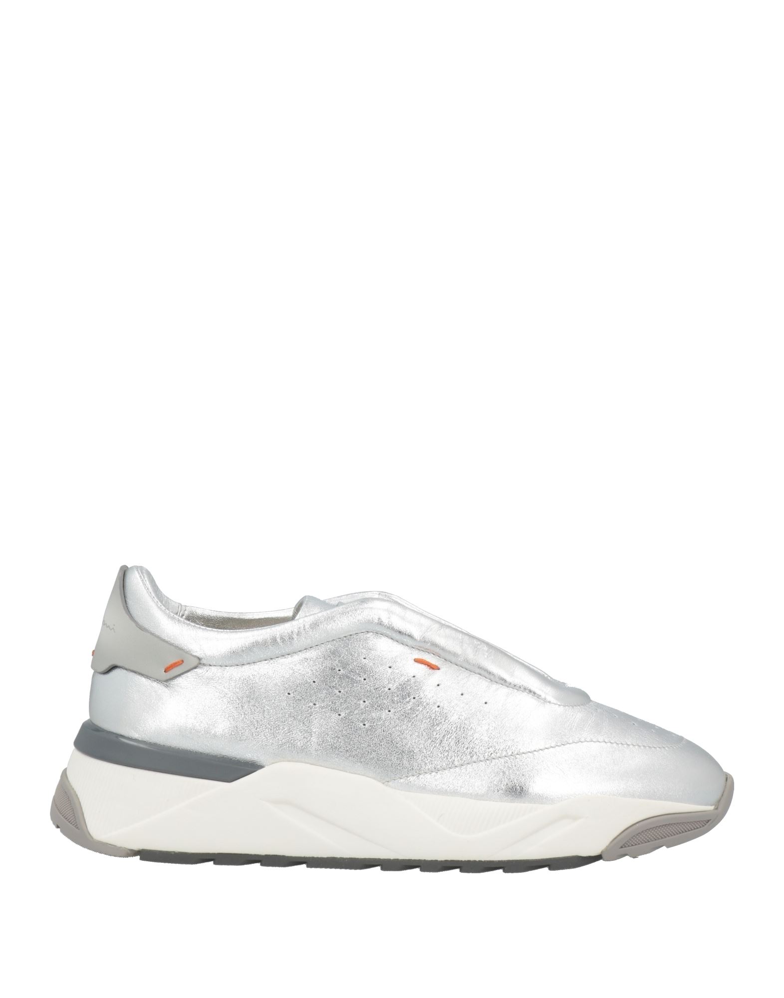 Santoni Sneakers In Silver