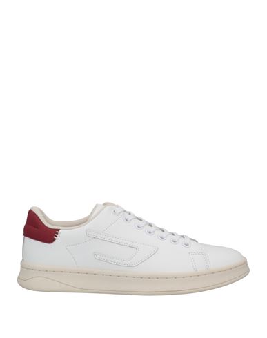 Diesel Woman Sneakers Burgundy Size 7.5 Cow Leather, Polyurethane In Red