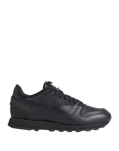 Maison Margiela X Reebok Man Sneakers Black Size 11.5 Soft Leather