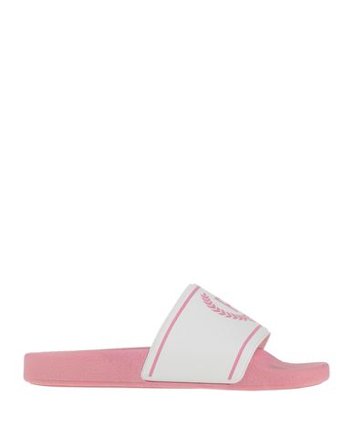 Pollini Woman Sandals Pink Size 7 Pvc - Polyvinyl Chloride