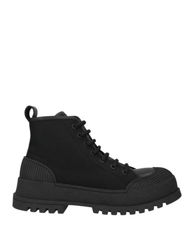 Mich E Simon Mich Simon Woman Ankle Boots Black Size 6 Leather, Textile Fibers