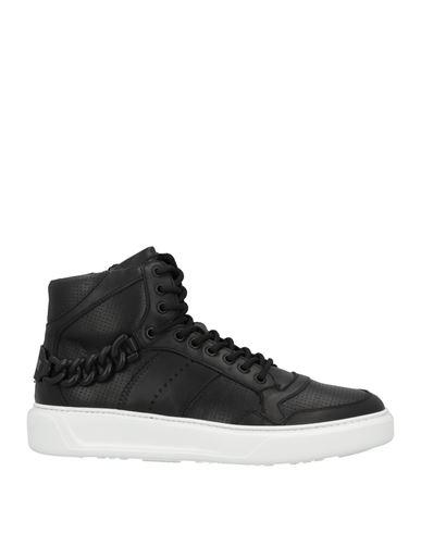 Giovanni Conti Man Sneakers Black Size 7 Soft Leather