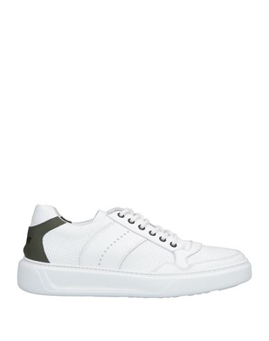 Giovanni Conti Man Sneakers White Size 7 Soft Leather