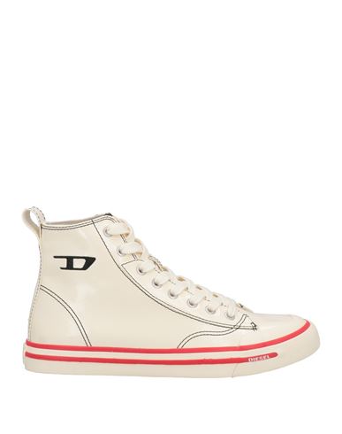 Diesel Woman Sneakers Ivory Size 7.5 Polyurethane, Polyamide In White