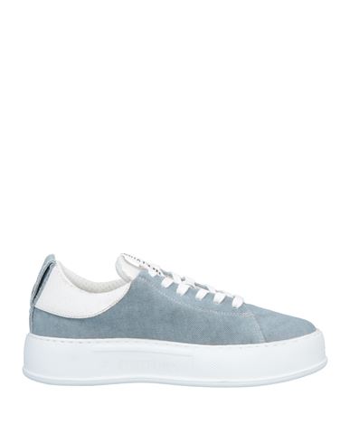 Andìa Fora Woman Sneakers Slate Blue Size 8 Textile Fibers, Leather