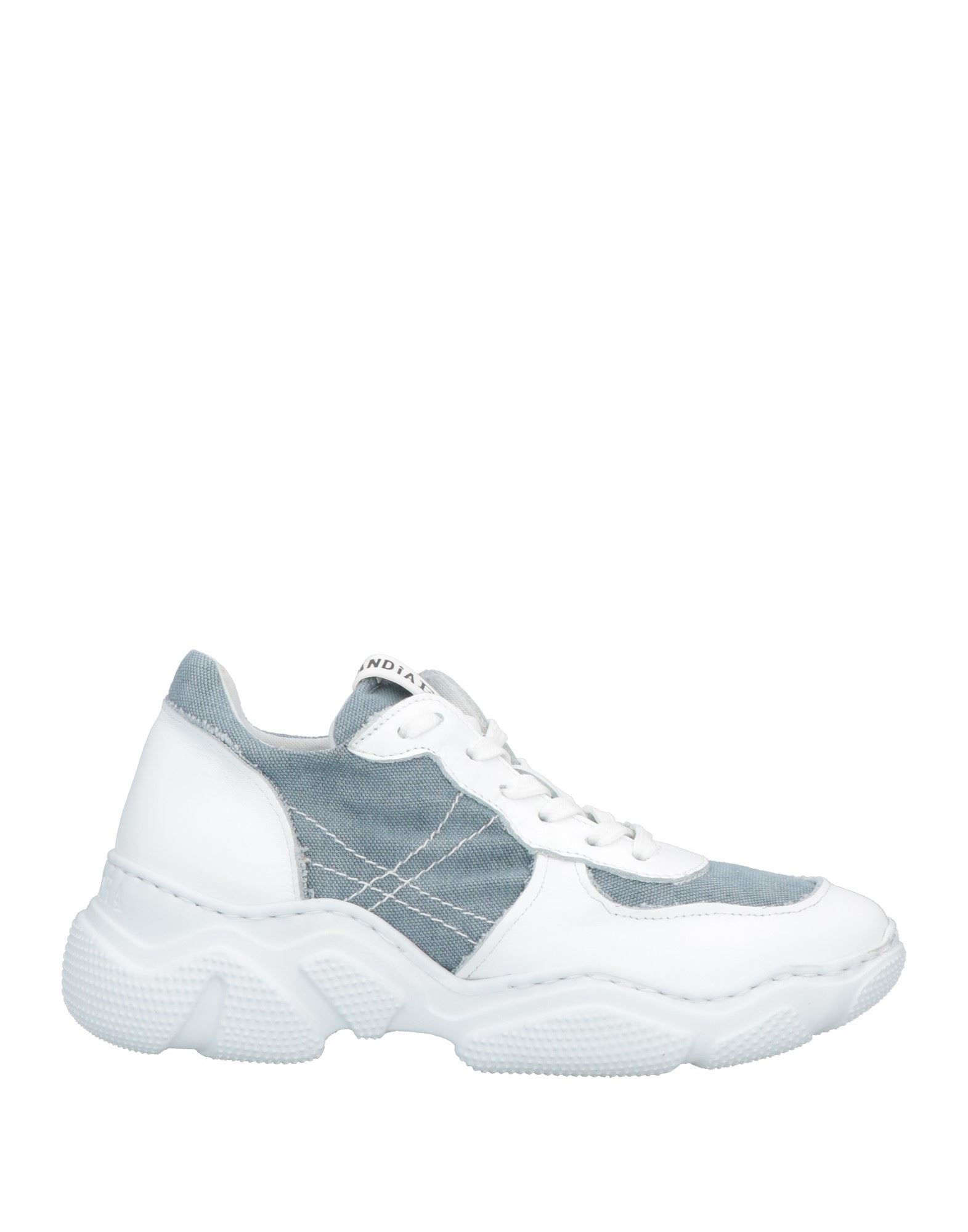 Andìa Fora Woman Sneakers White Size 5 Leather, Textile Fibers