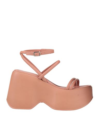 Vic Matie Vic Matiē Woman Sandals Blush Size 11 Soft Leather In Pink