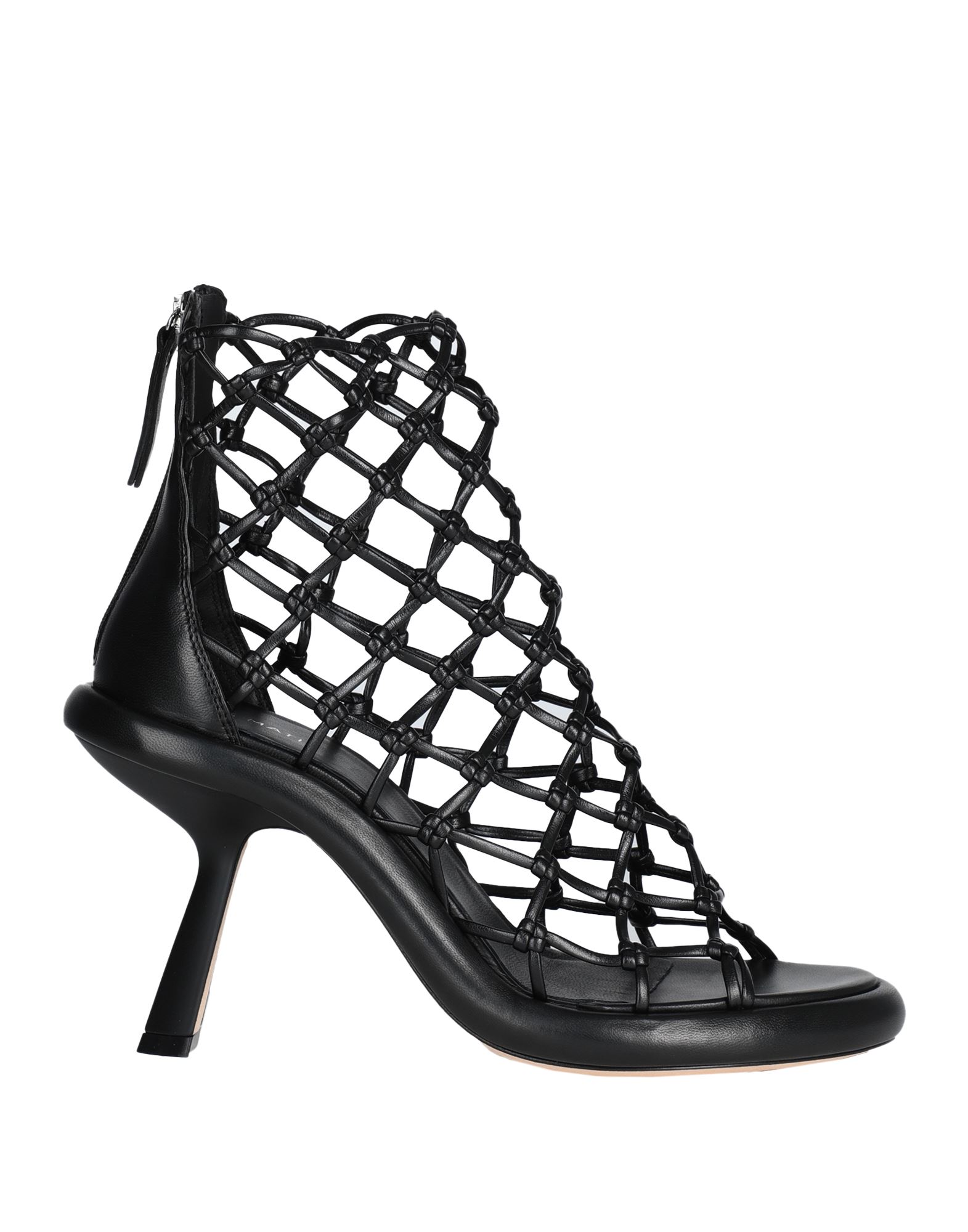 VIC MATIE VIC MATIĒ WOMAN SANDALS BLACK SIZE 8 TEXTILE FIBERS 