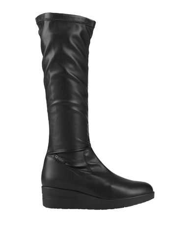 Agile By Rucoline Woman Knee Boots Black Size 5 Textile Fibers