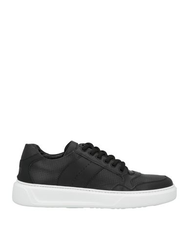 Giovanni Conti Man Sneakers Black Size 7 Soft Leather