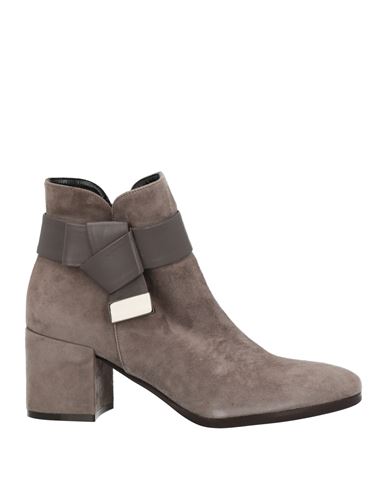 Pollini Woman Ankle Boots Dove Grey Size 5 Soft Leather