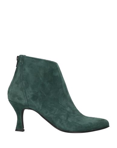 Divine Follie Woman Ankle Boots Deep Jade Size 11 Goat Skin In Green