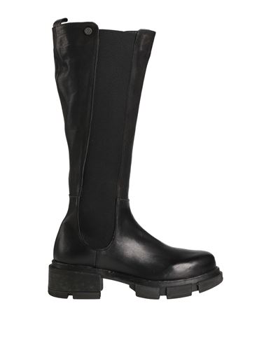 Oxs O. X.s. Woman Knee Boots Black Size 10 Soft Leather