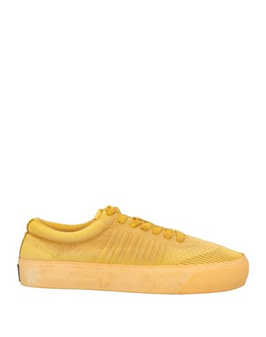 Adno Man Sneakers Mustard Size 8.5 Textile Fibers In Yellow
