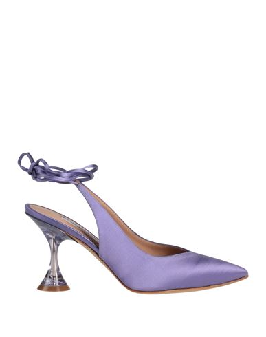 Francesco Sacco Woman Pumps Purple Size 6 Textile Fibers
