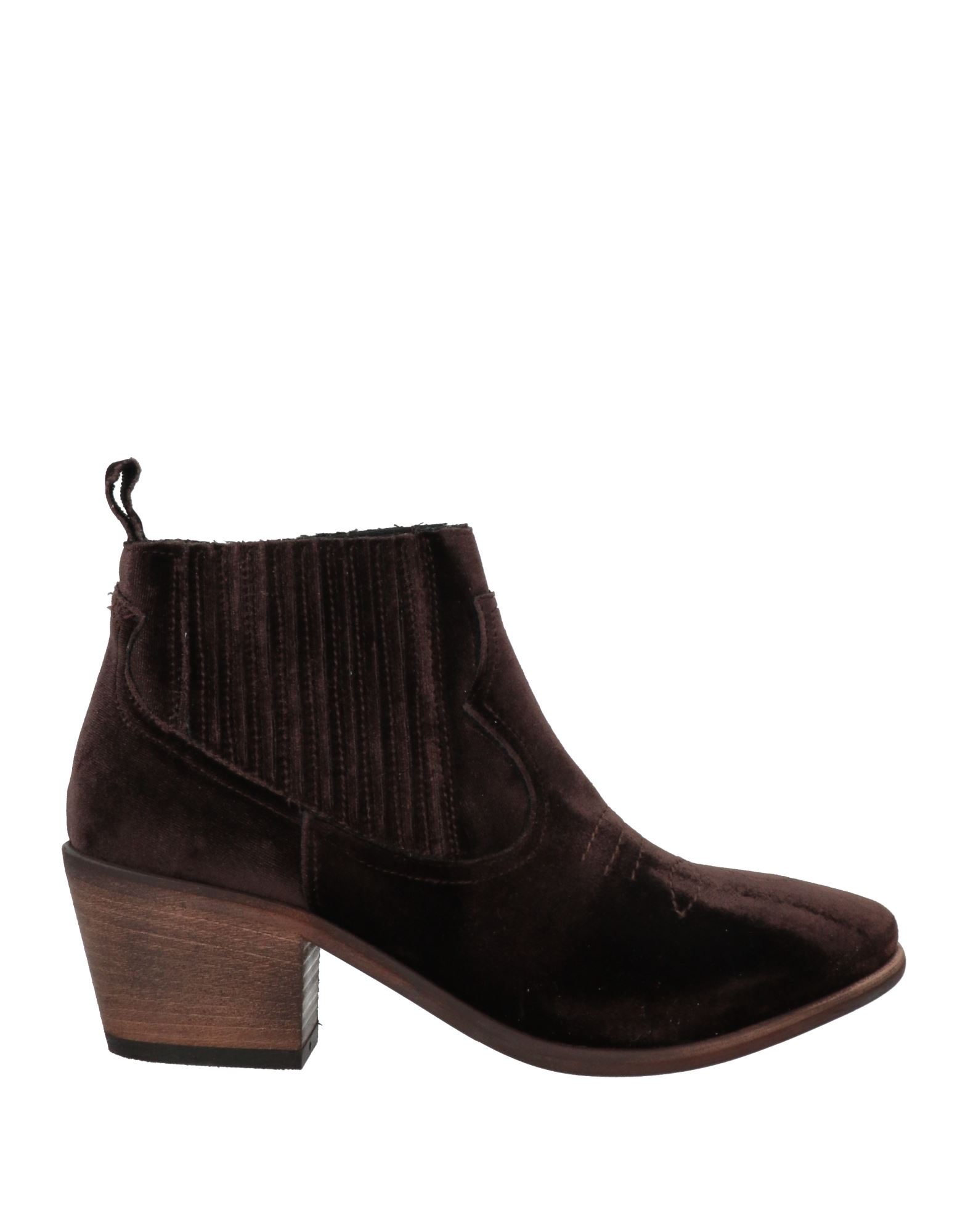 Je T'aime Woman Ankle Boots Dark Brown Size 9 Textile Fibers