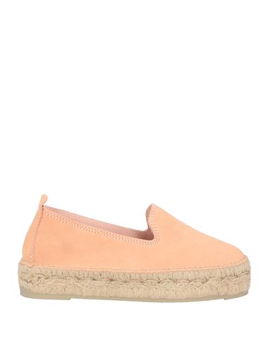 Manebi Manebí Woman Espadrilles Salmon Pink Size 8 Soft Leather In Pink