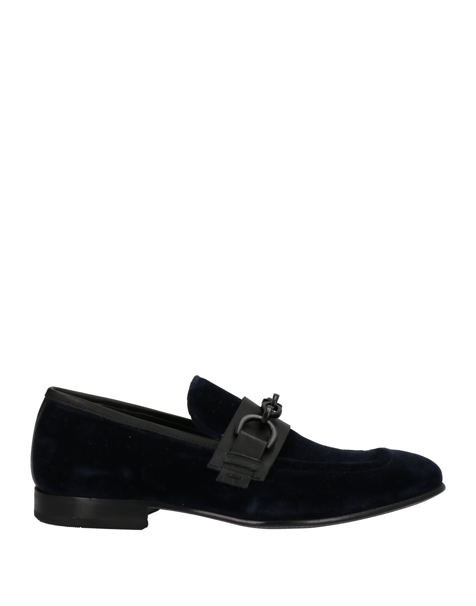 Mich E Simon Loafers In Navy Blue | ModeSens