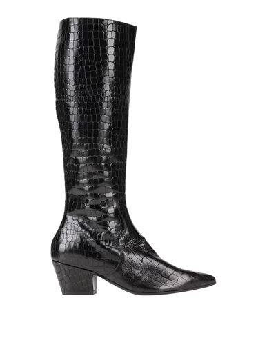 Paola Ferri Woman Knee Boots Black Size 7 Soft Leather