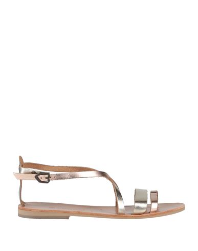 Grecian Chick Woman Toe Strap Sandals Rose Gold Size 10 Soft Leather