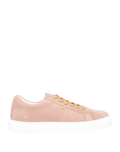 Santoni Man Sneakers Pastel Pink Size 8 Soft Leather