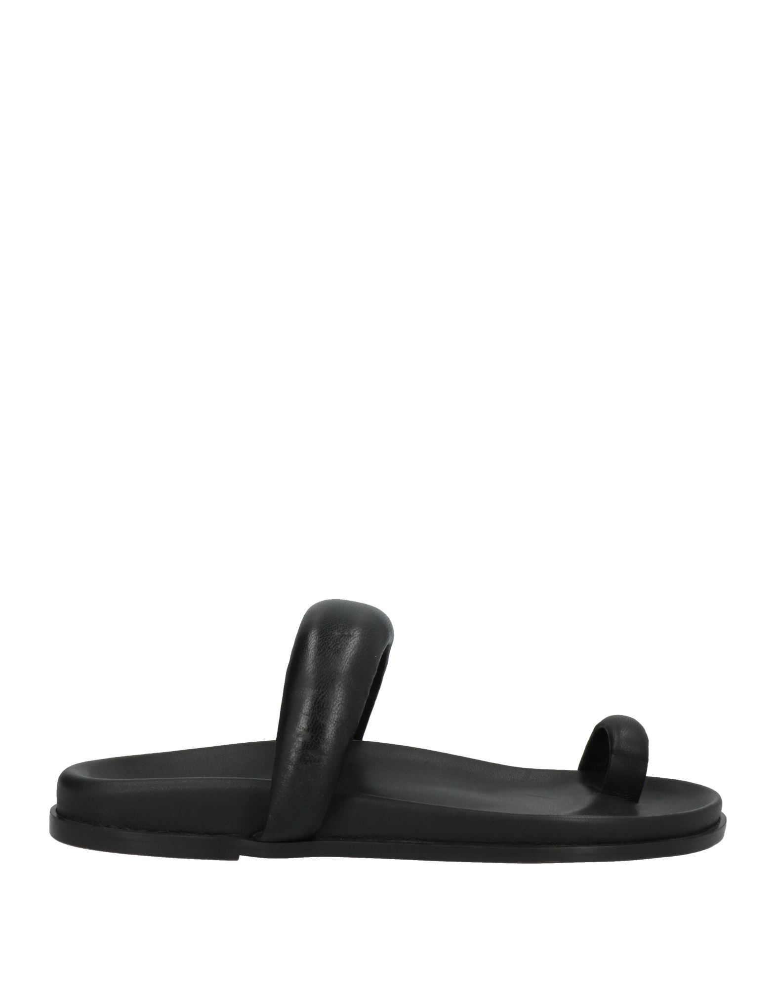 Daniele Ancarani Toe Strap Sandals In Black