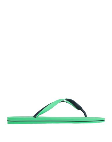Polo Ralph Lauren Man Toe Strap Sandals Green Size 13 Rubber