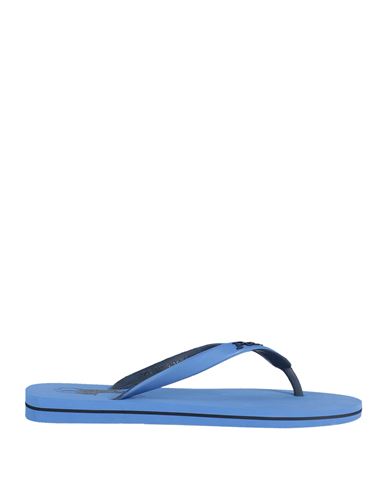 Polo Ralph Lauren Man Toe Strap Sandals Blue Size 13 Rubber