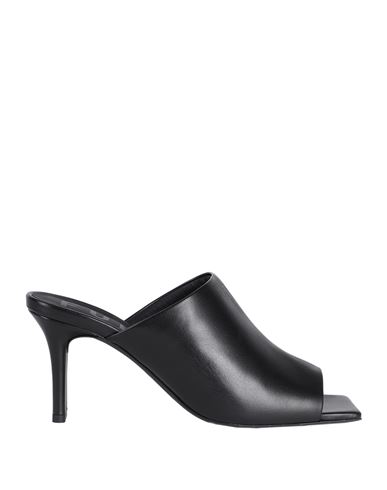 Furla Woman Sandals Black Size 6 Ovine Leather