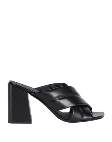 Furla Woman Sandals Black Size 6 Polyurethane