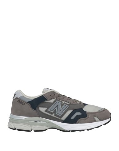 New Balance Man Sneakers Grey Size 10 Soft Leather, Textile Fibers