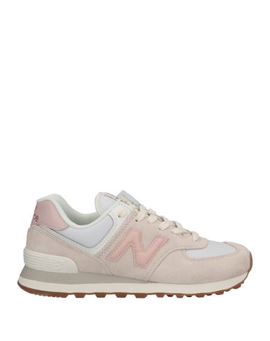 New Balance Man Sneakers Ivory Size 4 Leather, Textile Fibers In White
