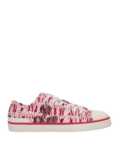 Isabel Marant Woman Sneakers Coral Size 8 Textile Fibers In Red