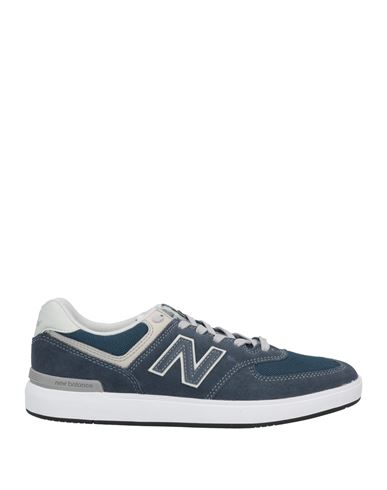 New Balance Man Sneakers Slate Blue Size 8.5 Leather, Textile Fibers